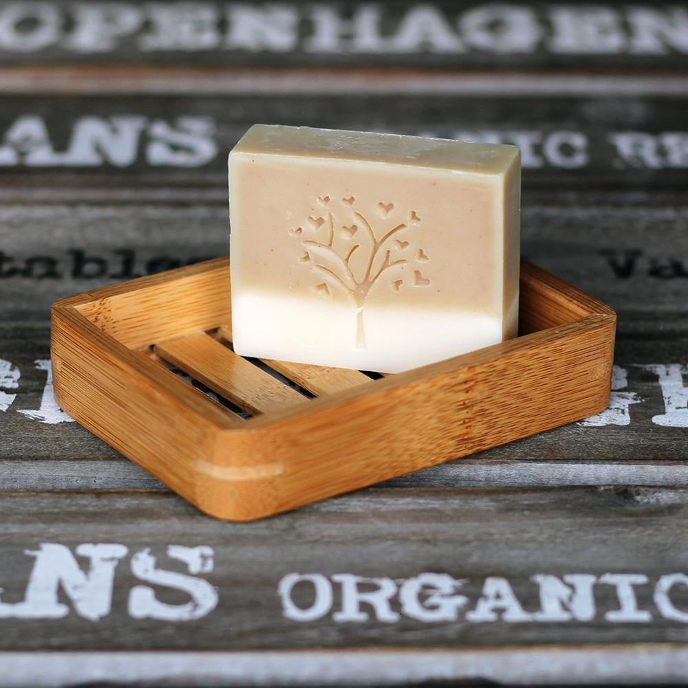Bamboo Soap Dish Tray | Natural Wood | Ventilated Design