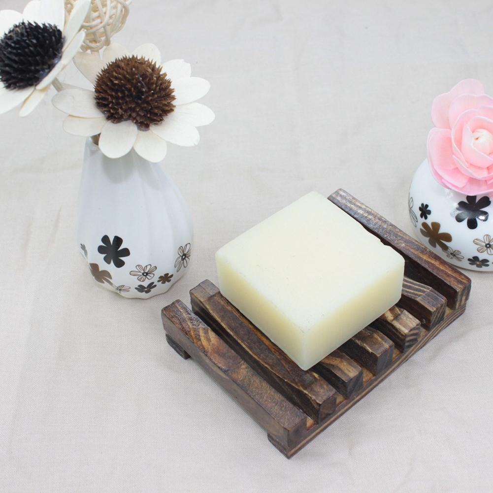 Bamboo Soap Dish Tray | Natural Wood | Ventilated Design