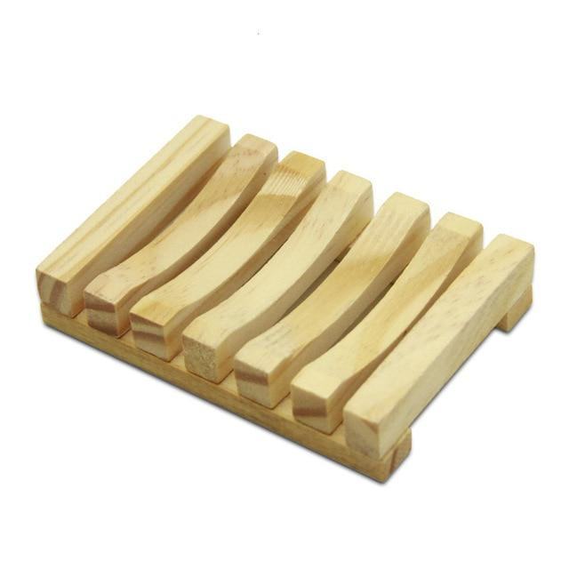 Bamboo Soap Dish Tray | Natural Wood | Ventilated Design