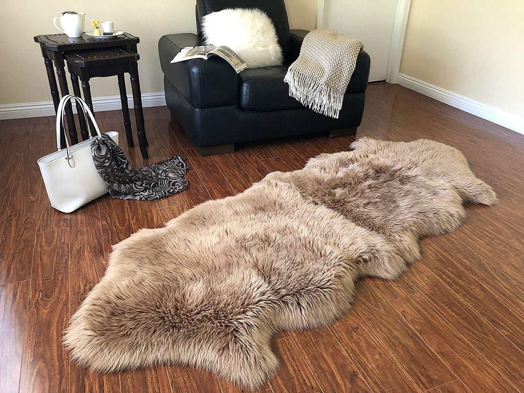 Sheep Fur Area Rug | Extra Fluffy | 65-70 mm Fur Length