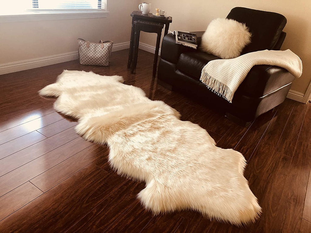 Sheep Fur Area Rug | Extra Fluffy | 65-70 mm Fur Length