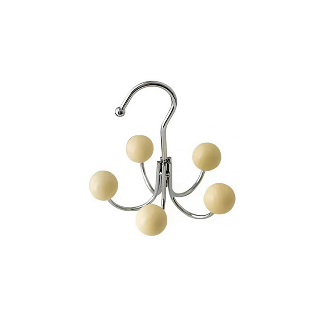 Gancho de Pared con Bola de Madera Giratoria para Decoración Elegante