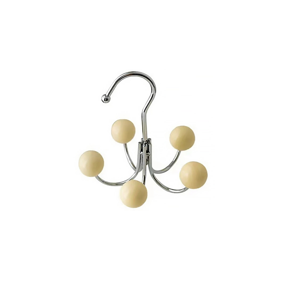 Gancho de Pared con Bola de Madera Giratoria para Decoración Elegante