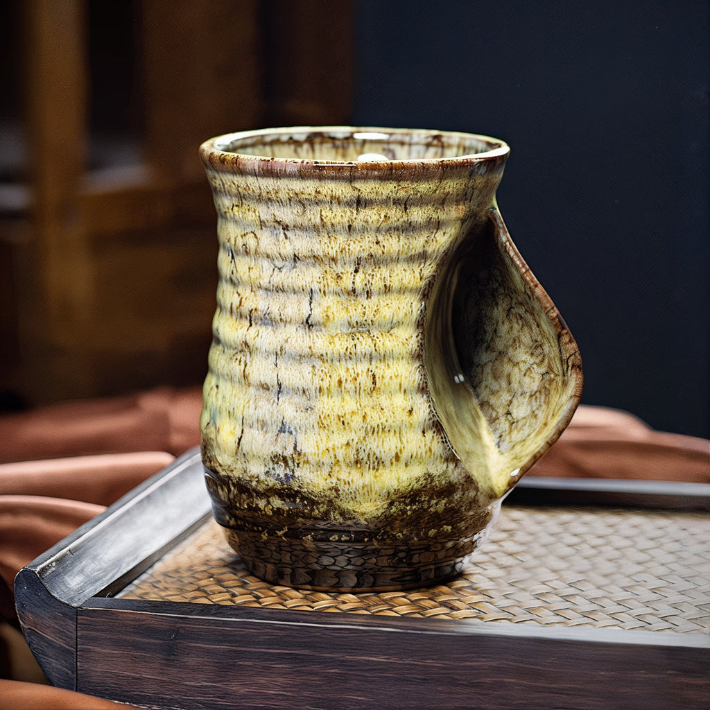 Ceramic Coffee Cups | Abstract Design | 6 Colors